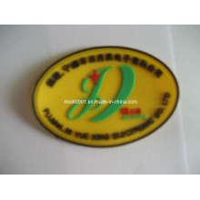 Patch en caoutchouc (KS-RL0236) Fabrication de machines en silicone Reliure de chaleur 3D Rubber Label for Clothes